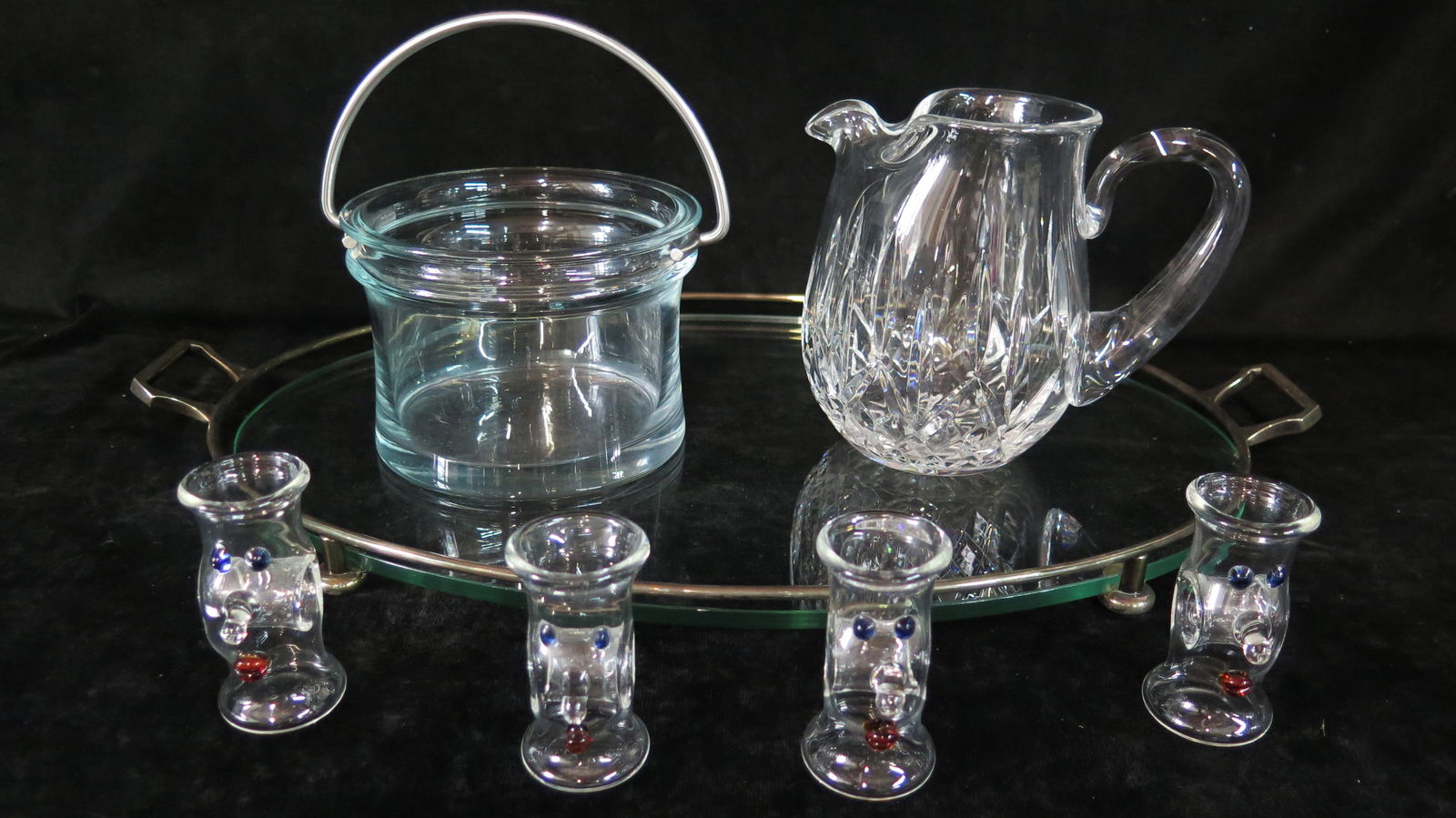 LIVING ESTATE OF JOSEPH RODANO:  GROUP OF CRYSTAL INC. KARL ITTIG SHOT GLASSES (1 of 14)