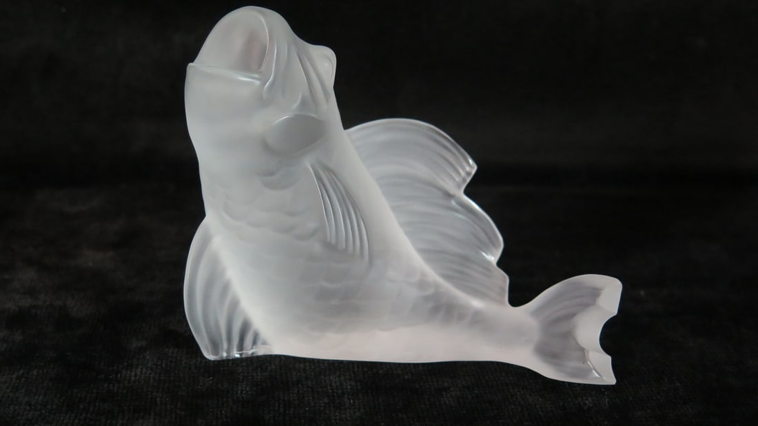 LIVING ESTATE OF JOSEPH RODANO: BACCARAT FISH, 4"H: LIVING ESTATE OF JOSEPH RODANO: BACCARAT FISH, 4"H