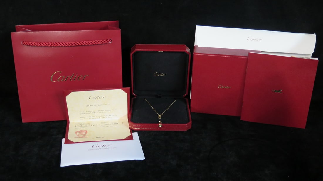 CARTIER 18K GOLD AND DIAMOND NECKLACE MODEL NUMBER GCU276 (1 of 10)