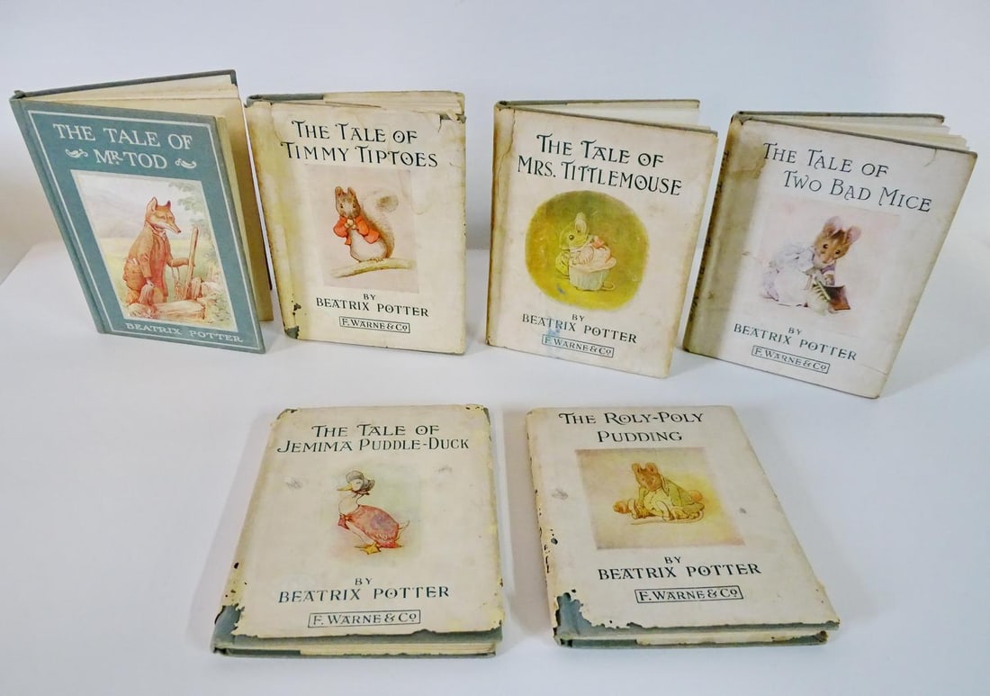 SET OF 6 BEATRIX POTTER CHILDREN'S BOOKS 5 1/2" X 4 1/2" (1 of 5)