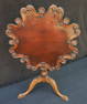 ESTATE OF DENNIS P. RODANO: GEORGIAN STYLE MAHOGANY TILT TOP TABLE 26 X 28 X 28 (42"H TILTED)