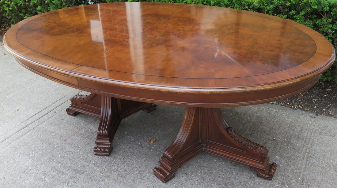 ESTATE OF DENNIS P. RODANO:  KARGES MAHOGANY TABLE WITH TWO LEAVES (1 of 11)