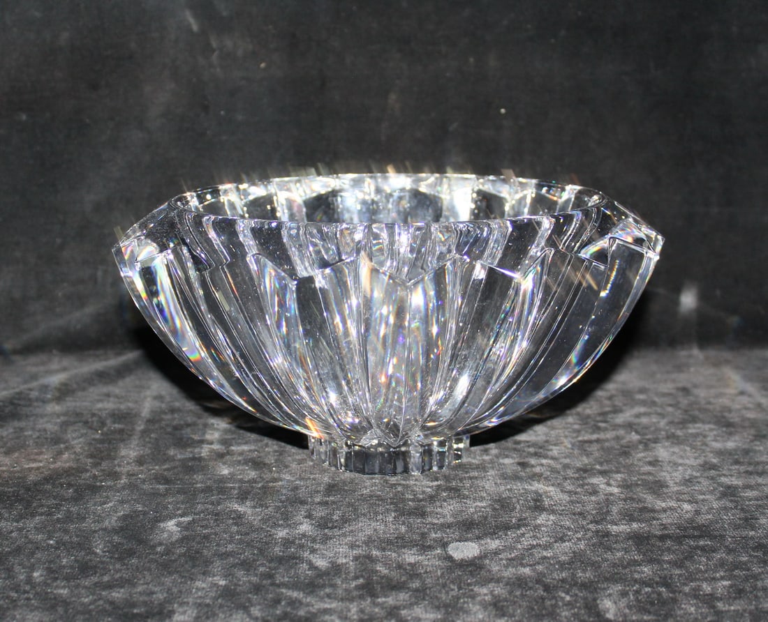 ESTATE OF DENNIS P. RODANO: ORREFORS CRYSTAL BOWL 5.5"H X 10" D (1 of 3)