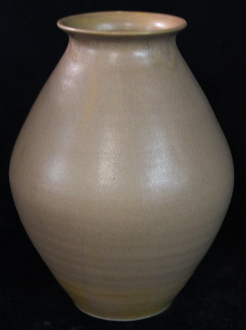 CHRISTIANE PERRICHON REACTIVE GLAZE VESSEL, SIGNED, 13 X 10DIA. (1 of 7)