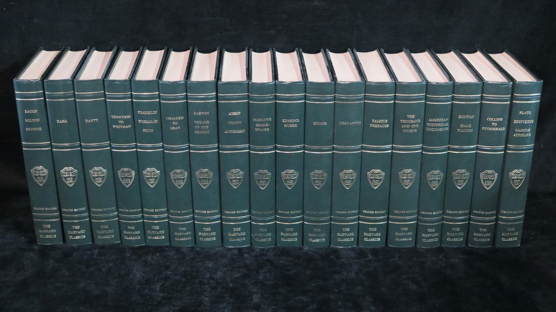 ESTATE OF DENNIS P. RODANO: SET OF 20 "HARVARD CLASSICS" VINTAGE BOOKS FROM 1937 8.75 X 5.75 (1 of 12)