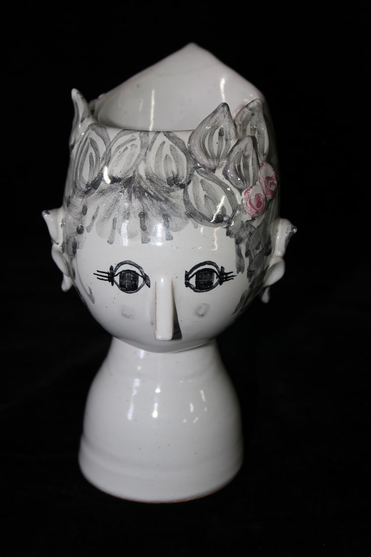 LIVING ESTATE OF JOSEPH RODANO: BJORN WIINBLAD POLYCHROME VASE 6.5 X 5: LIVING ESTATE OF JOSEPH RODANO: BJORN WIINBLAD POLYCHROME VASE 6.5 X 5