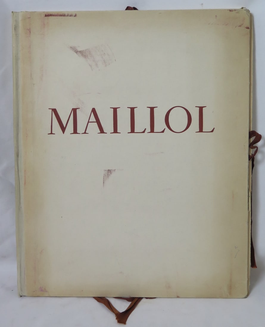 LIMITED EDITION "MAILLOL LES MAITRES DU DESSIN" W/PLATES BY JULES ROMAINS 18 1/2" X 15" (1 of 16)