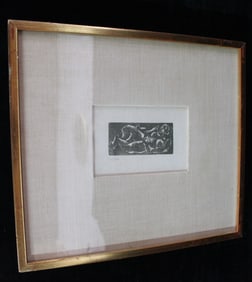 CURATED COLLECTION OF JOSEPH RODANO: ORIGINAL WOODCUT BY MAX WEBER, 125 OUT OF 250