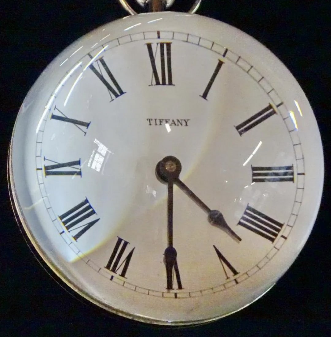 RARE OVERSIZED TIFFANY BALL CLOCK (1 of 6)