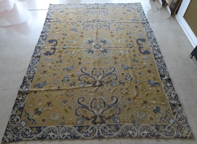 "STARK" WOOL CARPET WITH BIRD MOTIF