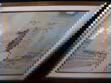 RAUL DUFY "VERSAILLE" LITHOGRAPH