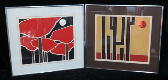 PAIR OF MILDRED DIENSTAG LIMITED EDITION SERIGRAPHS, AMERICAN 20TH CENTURY