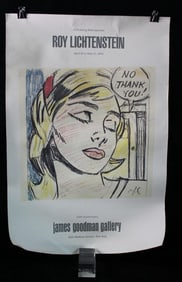 ROY LICHTENSTEIN (AMERICAN, 1923-97), "NO THANK YOU" FROM JAMES GOODMAN GALLERY1, 1984, LITHOGRAPHIC