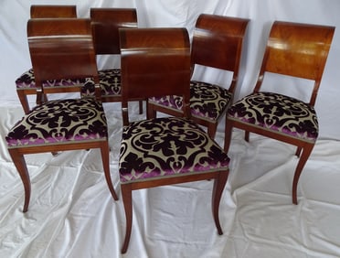 GROUP OF 6 BIEDERMEIER STYLE DINING CHAIRS