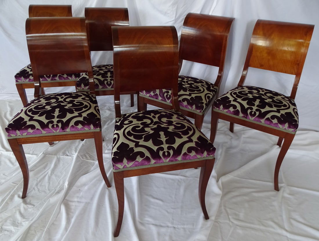 GROUP OF 6 BIEDERMEIER STYLE DINING CHAIRS (1 of 20)