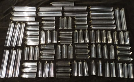 COLLECTION OF VENINI "FIAT" CRYSTALS, 89 PIECES