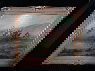 OIL ON BOARD ORIENTALIST, SIGNED I. SUTTERMAN 1967