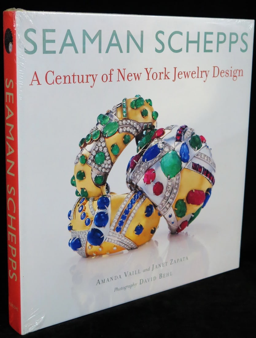 SEAMAN SCHEPPS: A CENTURY OF NEW YORK JEWELRY DESIGN.  RARE, SEALED, HARDCOVER.  11 1/4" X 11 1/4" X (1 of 6)