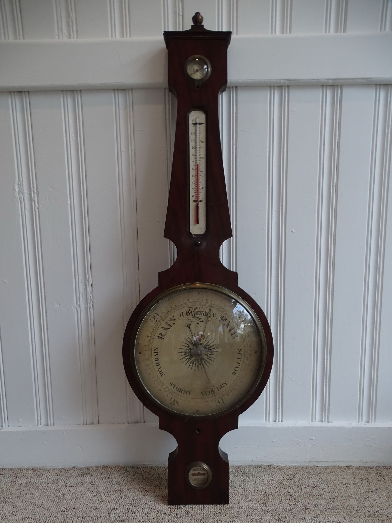 19TH CENTURY OVERSIZED BAROMETER. (1 of 17)