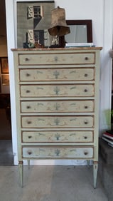 HANDPAINTED FRENCH COUNTRY STYLE SEMAINIER DRESSER