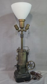 VINTAGE INDUSTRIAL STEAM ENGINE LAMP