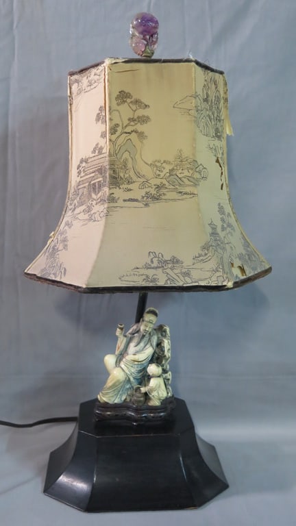 VINTAGE GEORG JENSEN CHINOISERIE LAMP (1 of 13)