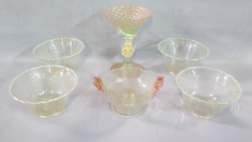COLLECTION OF ASSORTED VINTAGE MURANO GLASS