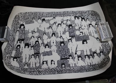 LEAH KORNFIELD-FRIEDMAN AMERICAN 20TH CENTURY "CIRCUS" SERIGRAPH 1981 PENCIL SIGNED & NUMBERED