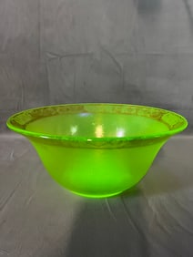 VINTAGE URANIUM GLASS | VASELINE GLASS BOWL