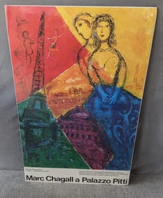 MARC CHAGALL A PALAZZO PITTI EXHIBITION POSTER IN ORIGINAL WRAPPING