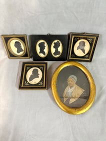 COLLECTION OF VINTAGE CAMEOS AND PHOTO