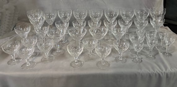 LIVING ESTATE OF JOSEPH RODANO:  LARGE COLLECTION OF ROYAL LEERDAM DUTCH CRYSTAL