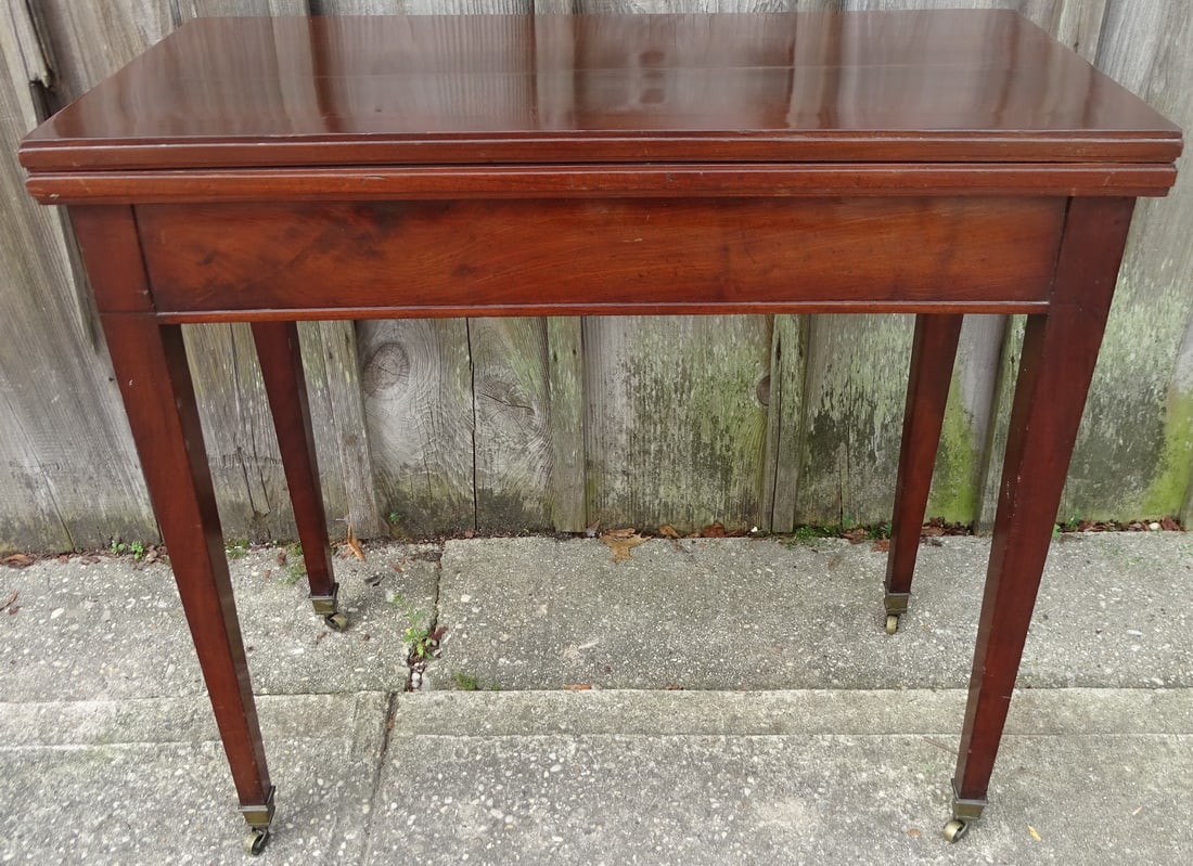 19TH CENTURY MAHOGANY GAME TABLE (1 of 18)