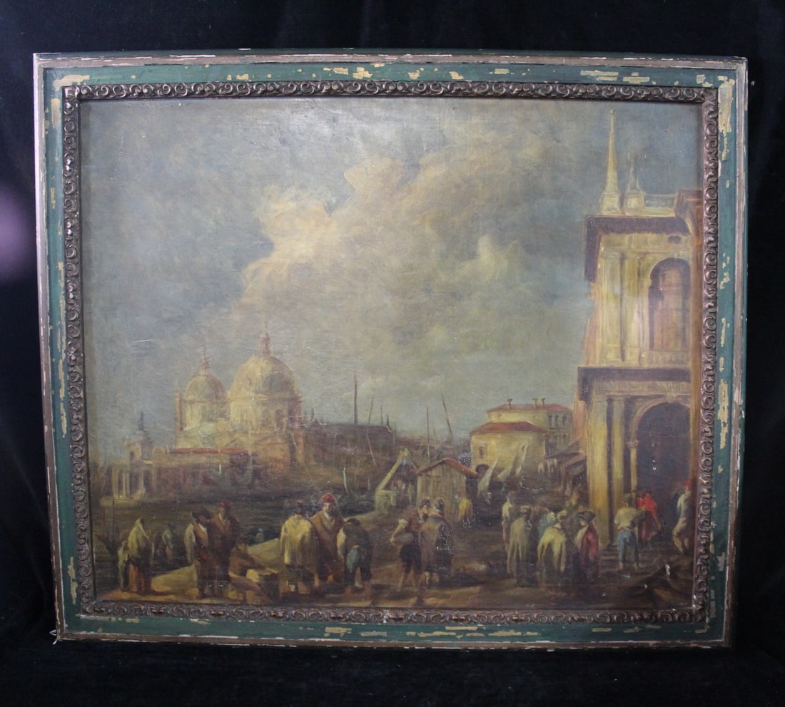 ADAPTATION OF 16TH CENTURY VENETIAN SCENE OIL ON CANVAS BY LYDIA M. BROWN (1 of 16)