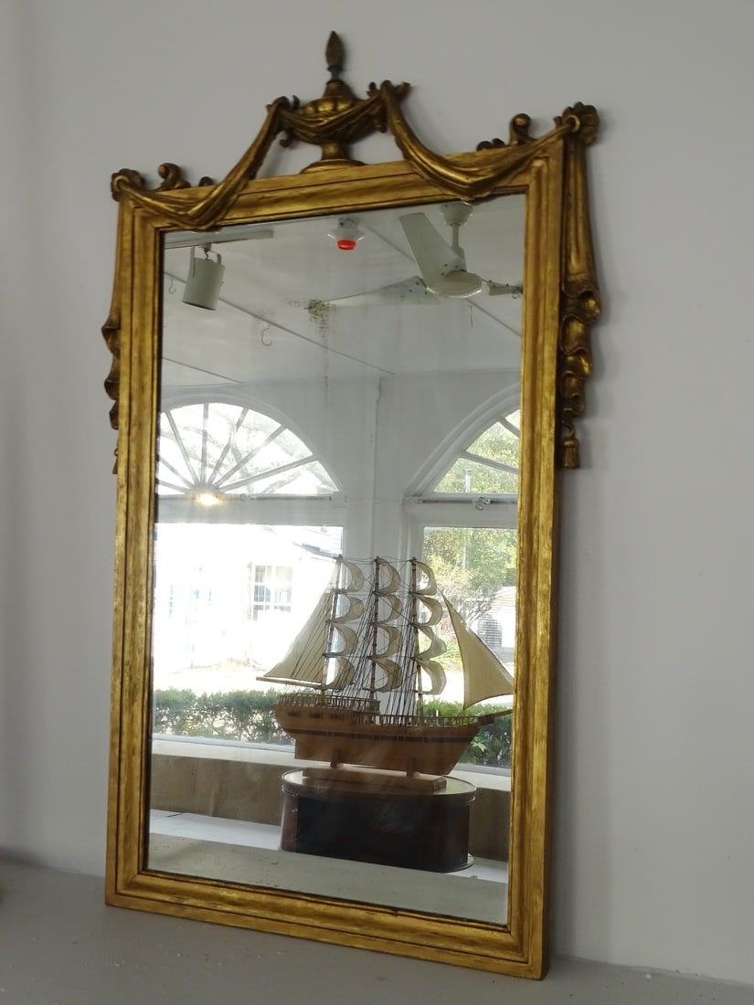 PAIR OF ANTIQUE CAST CONCRETE THREE PART COLUMNS WITH GARGOYLES (1 of 14)