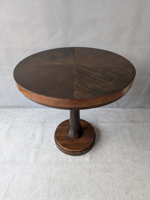 MID-CENTURY MODERN ROUND HANDCRAFTED PUB TABLE (1 of 12)
