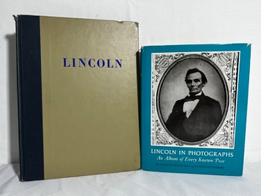 TWO RARE BOOKS: "LINCOLN" BY STEFAN LORAT AND SIGNED EDITION OF "LINCOLN IN PHOTOGRAPHS"