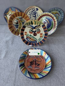 LIVING ESTATE OF JOSEPH RODANO: MEXICAN WALL FACE PLATES IN THE STYLE OF PICASSO