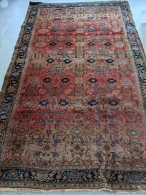 ANTIQUE ORIENTAL BIDJAR RUG CIRCA 1900