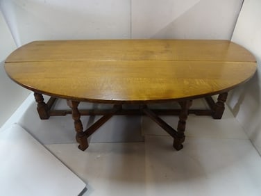 ANTIQUE OAK GATELEG LOW TABLE (1 of 14)