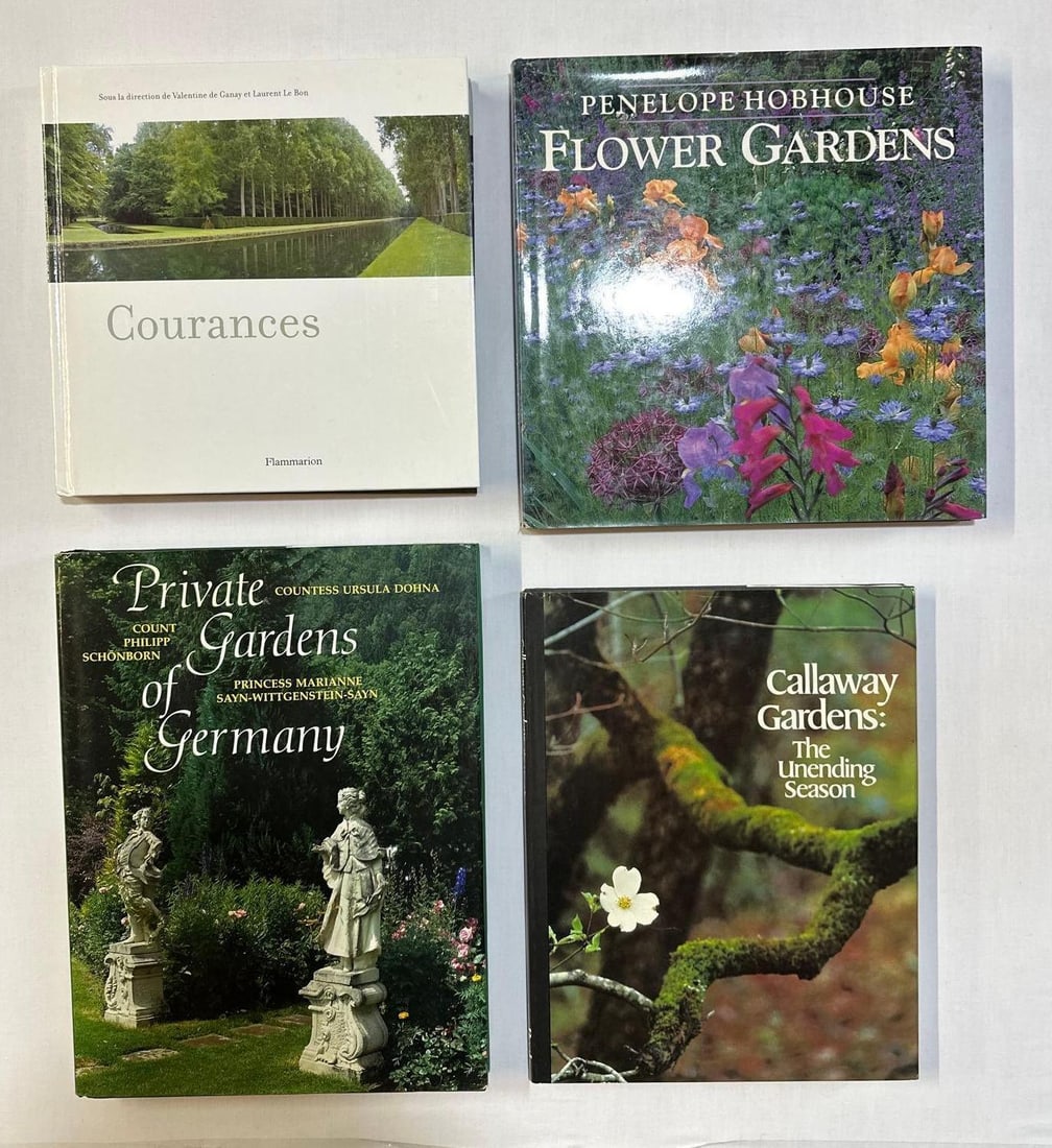 COLLECTION OF FOUR HORTICULTURAL BOOKS INCLUDING "COURANCES" BY FLAMARION (1 of 2)