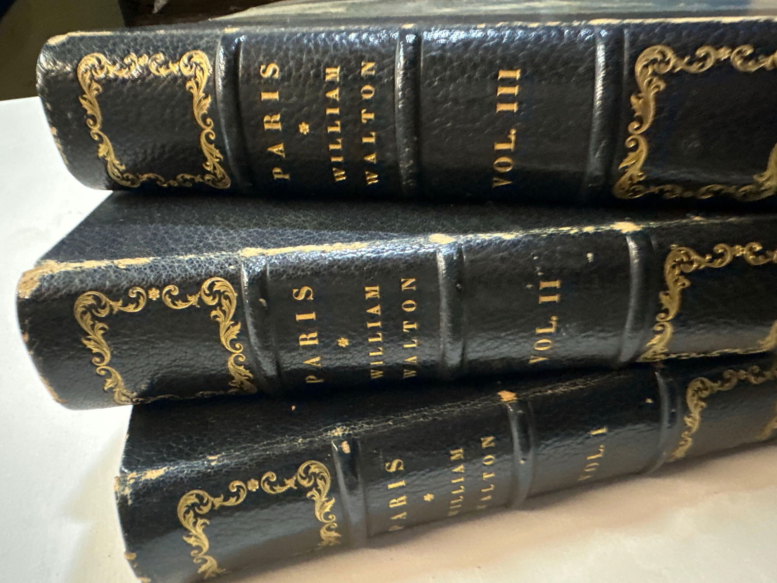 Rare Antique 3 Volume Illustrated Hardcover Book Set "Paris Known and Unknown" by William Walton (1 of 6)