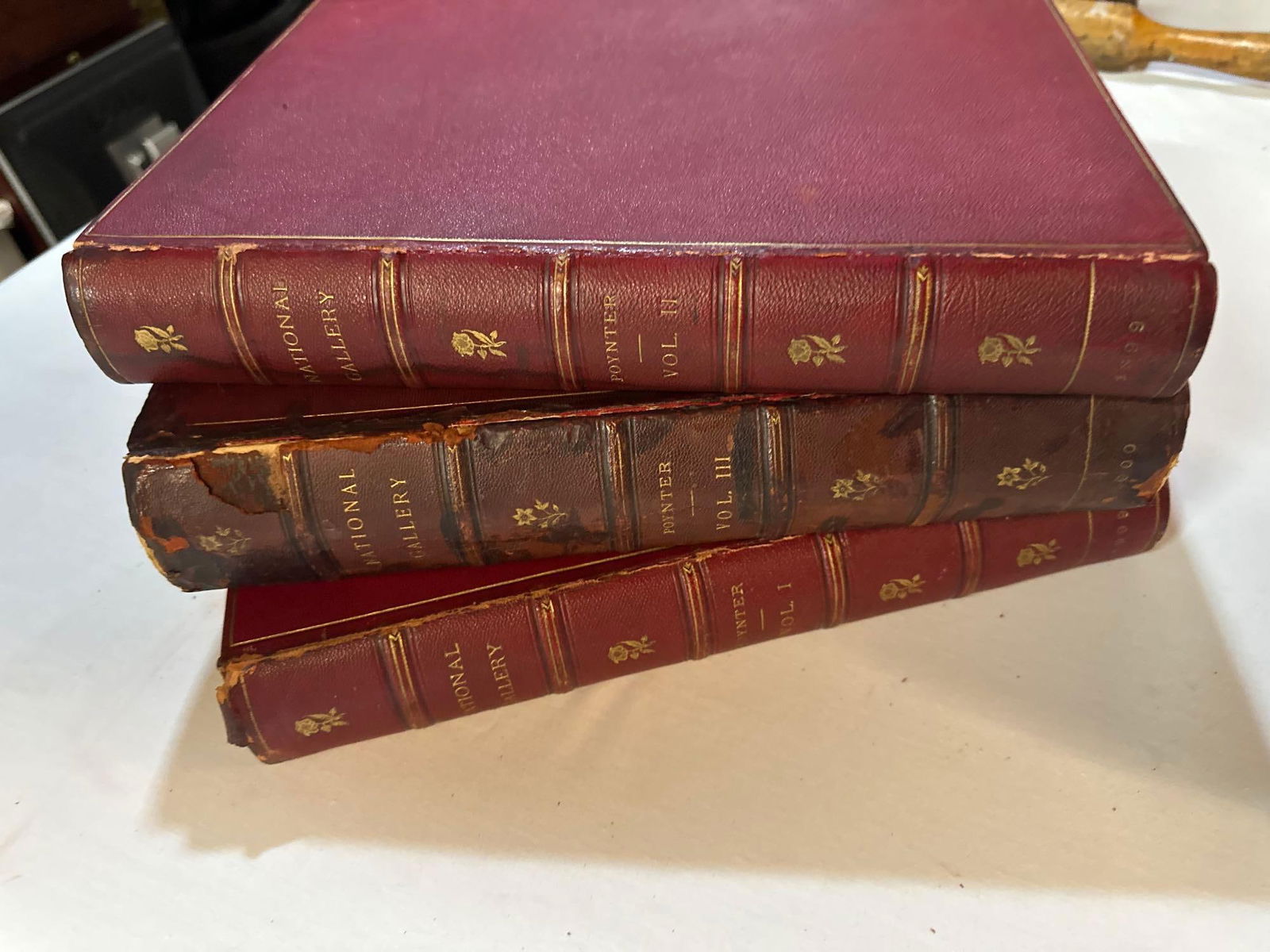 "THE NATIONAL GALLERY" 3 VOLUME LEATHER BOUND SET EDITED BY SIR EDWARD J. POYNTER (1 of 11)