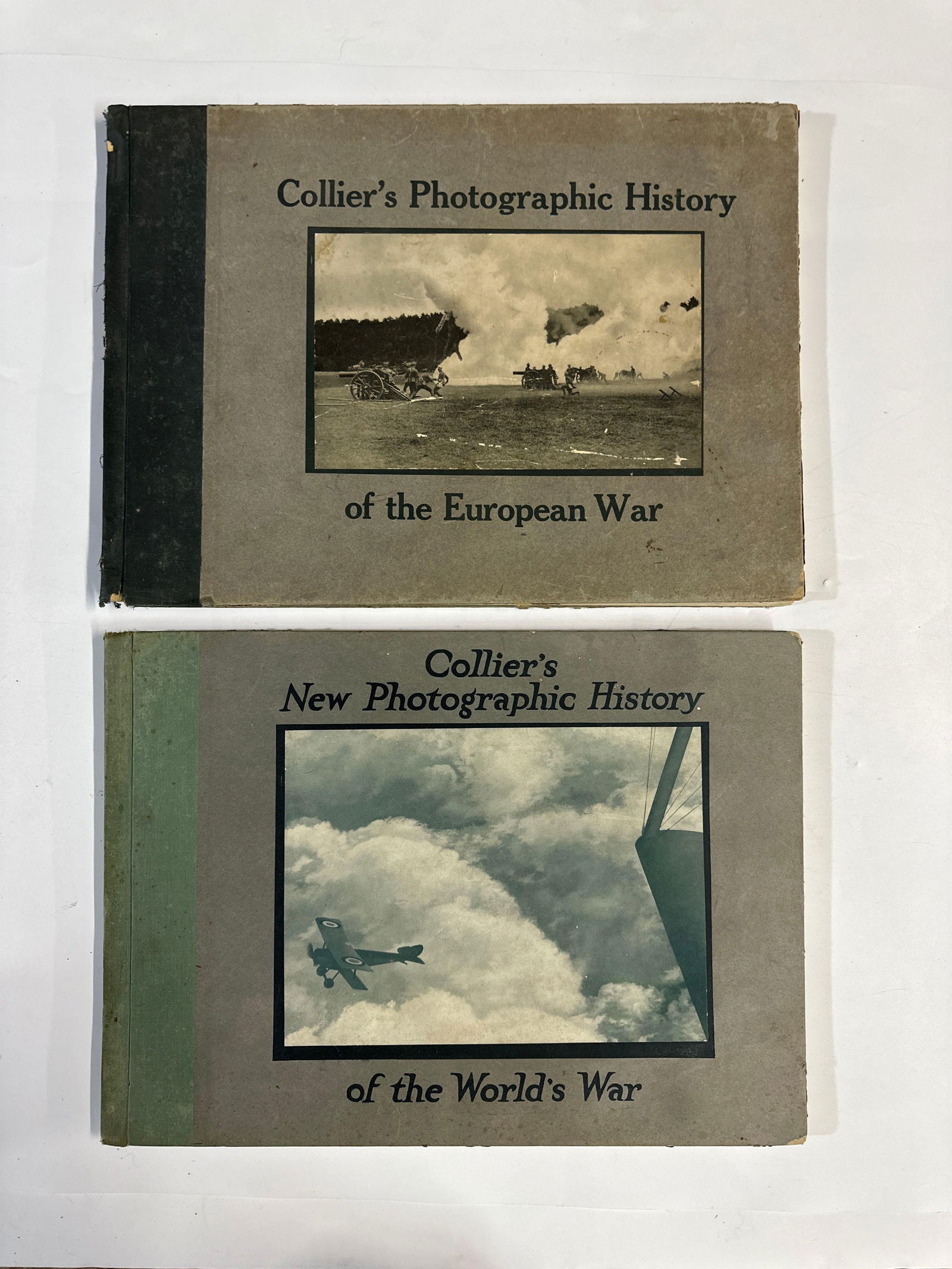 LOT OF TWO BOOKS: "COLLIER'S PHOTOGRAPHIC HISTORY OF THE EUROPEAN WAR" 1919 (1 of 4)
