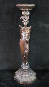 CARVED WOOD BAROQUE STYLE SCULPTURE