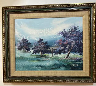 OIL ON CANVAS BY P. AGUE