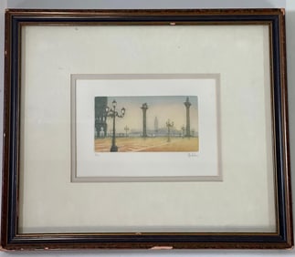 PIAZZO SAN MARCO PRINT SIGNED AND NUMBERED 6/57