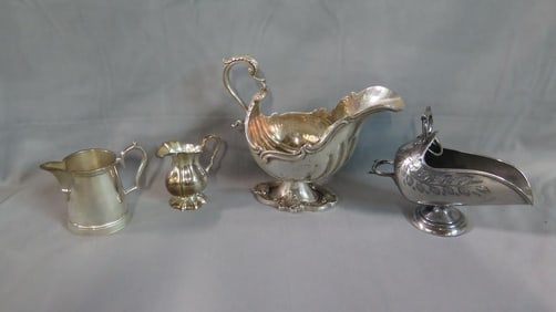 COLLECTION OF SILVER-PLATED SERVICE WARE