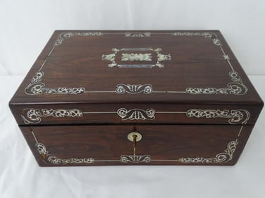 ANTIQUE FRENCH REGENCY PORTABLE WRITING DESK (CIRCA 1875)