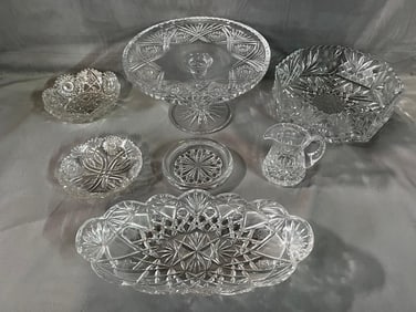 LIVING ESTATE OF JOSEPH RODANO: COLLECTION OF HEAVY CUT CRYSTAL